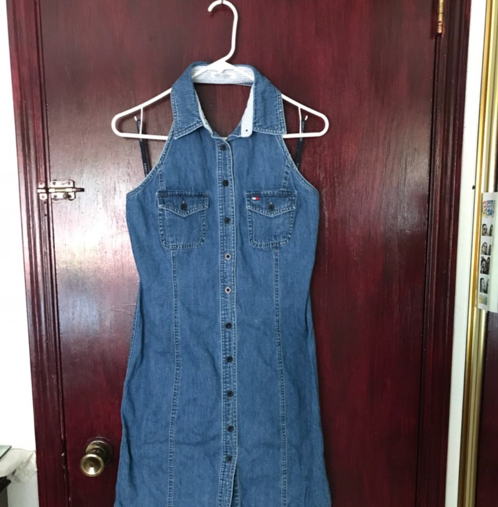 Vintage Tommy hilfiger denim dress sz 8